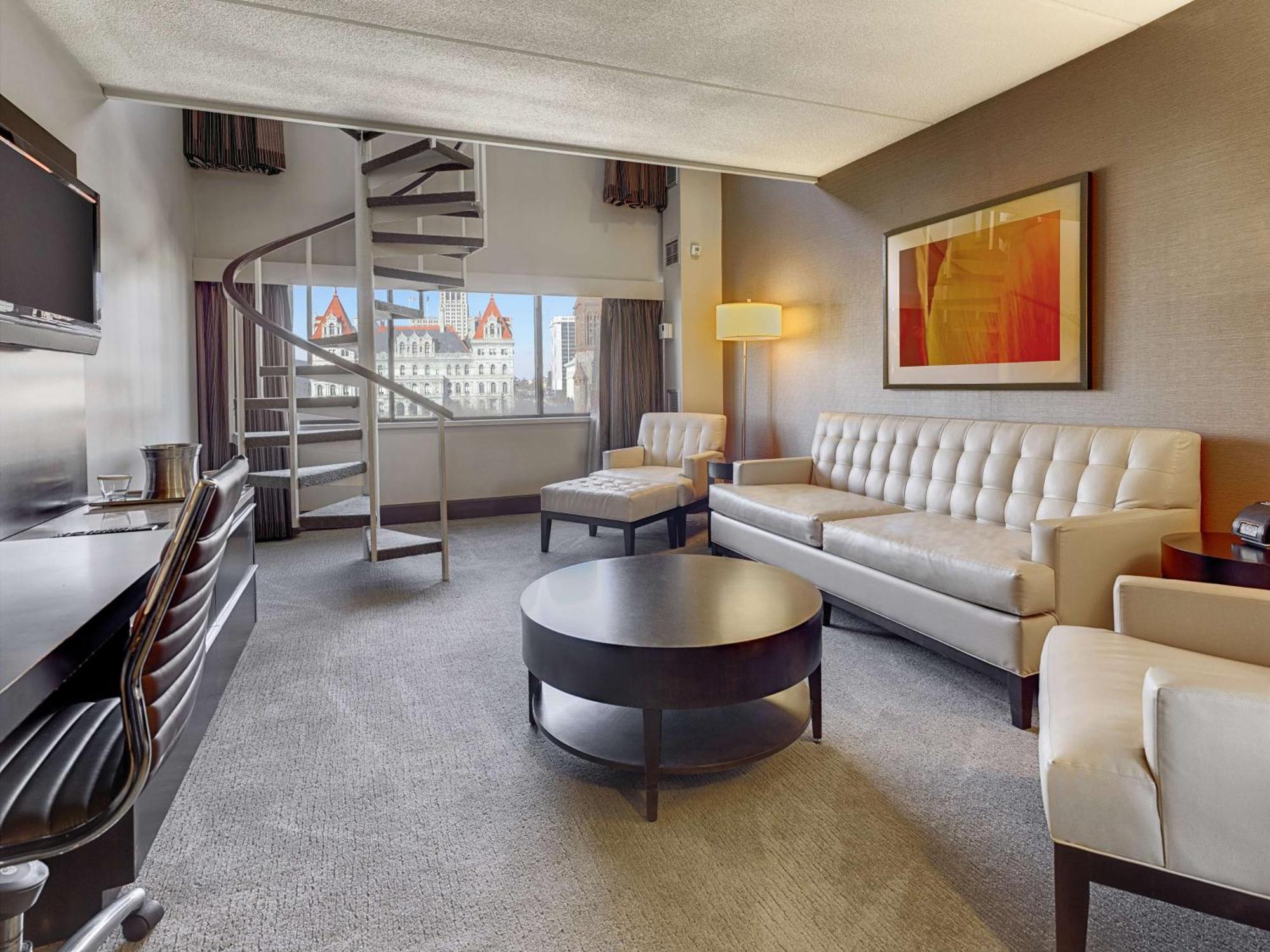 Hotel Hilton Albany Esterno foto
